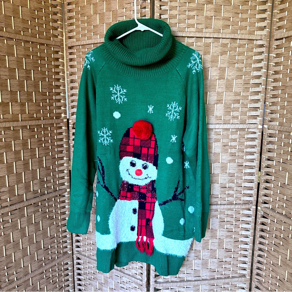 Snowman Holiday Sweater - L, Wms - Picture 2 of 6
